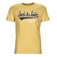 vaatteet Miehet Lyhythihainen t-paita Jack & Jones JJELOGO TEE SS O-NECK Keltainen