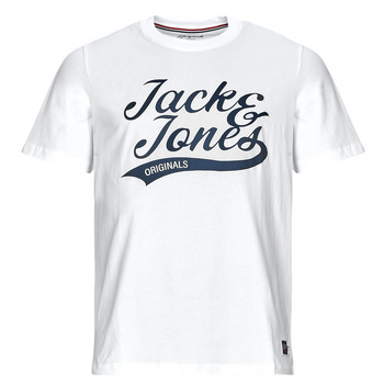 vaatteet Miehet Lyhythihainen t-paita Jack & Jones JORTREVOR UPSCALE SS TEE CREW NECK Valkoinen