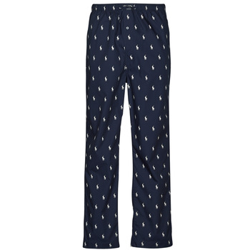 vaatteet pyjamat / yöpaidat Polo Ralph Lauren SLEEPWEAR-PJ PANT-SLEEP-BOTTOM Laivastonsininen / Valkoinen