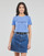 vaatteet Naiset Lyhythihainen t-paita Tommy Hilfiger REGULAR HILFIGER C-NK TEE SS Sininen