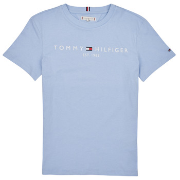 vaatteet Lapset Lyhythihainen t-paita Tommy Hilfiger U ESSENTIAL Sininen
