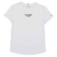 vaatteet Tytöt Lyhythihainen t-paita Tommy Hilfiger TOMMY GRAPHIC TEE S/S Valkoinen