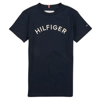 vaatteet Lapset Lyhythihainen t-paita Tommy Hilfiger U HILFIGER ARCHED TEE Laivastonsininen