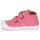 kengät Tytöt Korkeavartiset tennarit Victoria BOTIN TIRAS LONA TINT Vaaleanpunainen