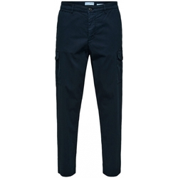 vaatteet Miehet Housut Selected Slim Tapered Wick 172 Cargo Pants - Dark Sapphire Sininen