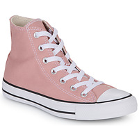 kengät Naiset Korkeavartiset tennarit Converse CHUCK TAYLOR ALL STAR SEASONAL COLOR HI Vaaleanpunainen / Musta / Valkoinen