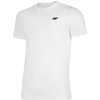 vaatteet Miehet Lyhythihainen t-paita 4F TSM352 Valkoinen