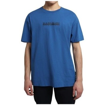 vaatteet Miehet Lyhythihainen t-paita Napapijri Sbox 3 Sininen