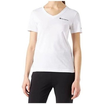vaatteet Naiset Lyhythihainen t-paita Champion 114913WW001 Valkoinen