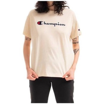 vaatteet Naiset Lyhythihainen t-paita Champion 115351YS015 Beige