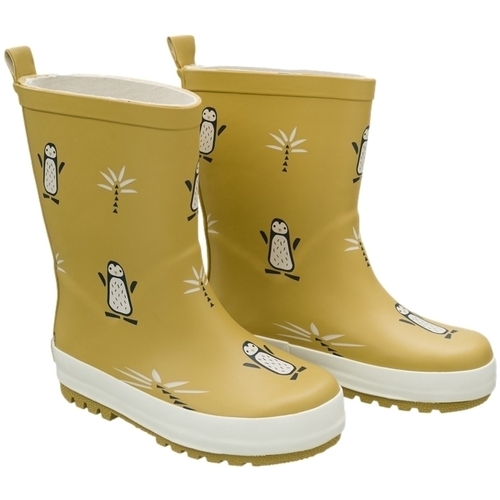 kengät Lapset Saappaat Fresk Penguin Rain Boots - Mustard Keltainen