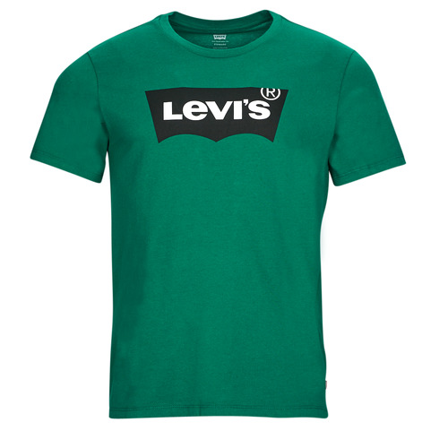 vaatteet Miehet Lyhythihainen t-paita Levi's GRAPHIC CREWNECK TEE Vihreä