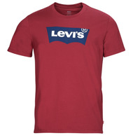 vaatteet Miehet Lyhythihainen t-paita Levi's GRAPHIC CREWNECK TEE Color / Punainen