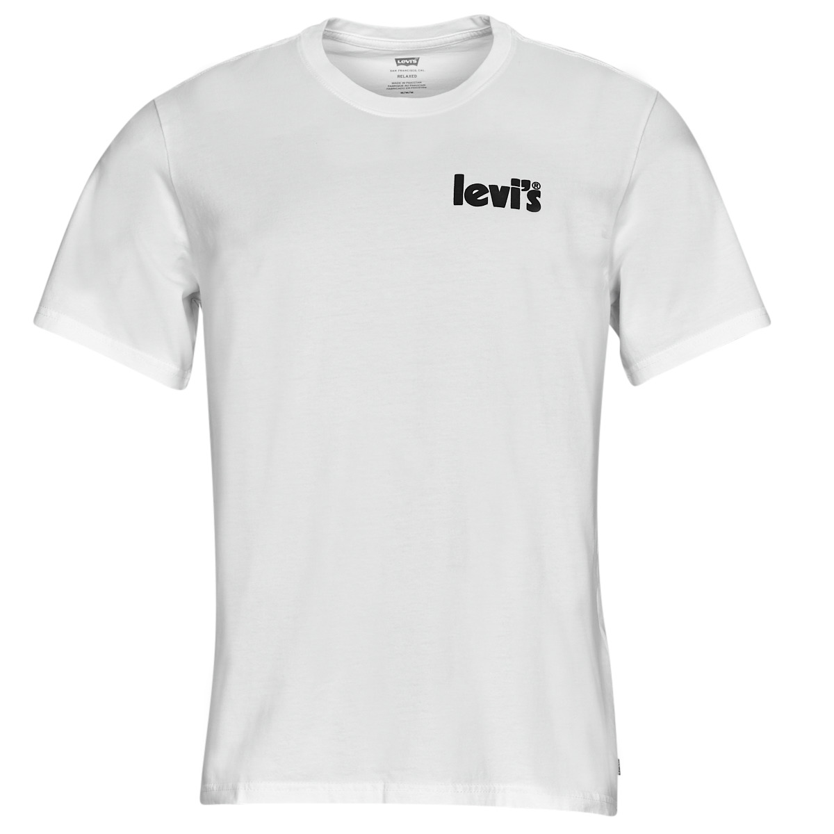 vaatteet Miehet Lyhythihainen t-paita Levi's SS RELAXED FIT TEE Valkoinen