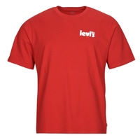 vaatteet Miehet Lyhythihainen t-paita Levi's SS RELAXED FIT TEE Punainen