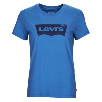 vaatteet Naiset Lyhythihainen t-paita Levi's THE PERFECT TEE Sininen