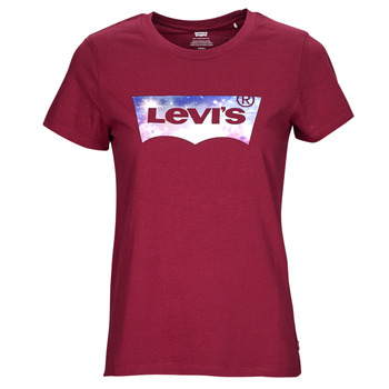 vaatteet Naiset Lyhythihainen t-paita Levi's THE PERFECT TEE Viininpunainen
