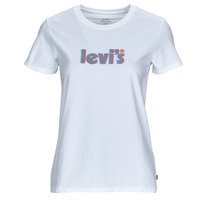 vaatteet Naiset Lyhythihainen t-paita Levi's THE PERFECT TEE Valkoinen