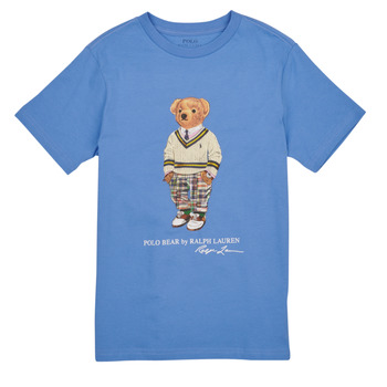 vaatteet Pojat Lyhythihainen t-paita Polo Ralph Lauren SS CN-KNIT SHIRTS Sininen