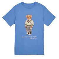 vaatteet Lapset Lyhythihainen t-paita Polo Ralph Lauren SS CN-KNIT SHIRTS Sininen