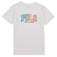 vaatteet Tytöt Lyhythihainen t-paita Polo Ralph Lauren SSCNM4-KNIT SHIRTS- Valkoinen