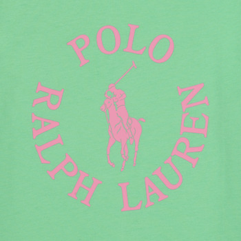 Polo Ralph Lauren SS GRAPHIC T-KNIT SHIRTS-T-SHIRT Vihreä / Vaaleanpunainen