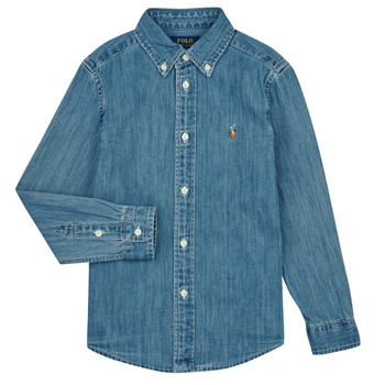 vaatteet Pojat Pitkähihainen paitapusero Polo Ralph Lauren LS BD-TOPS-SHIRT Sininen