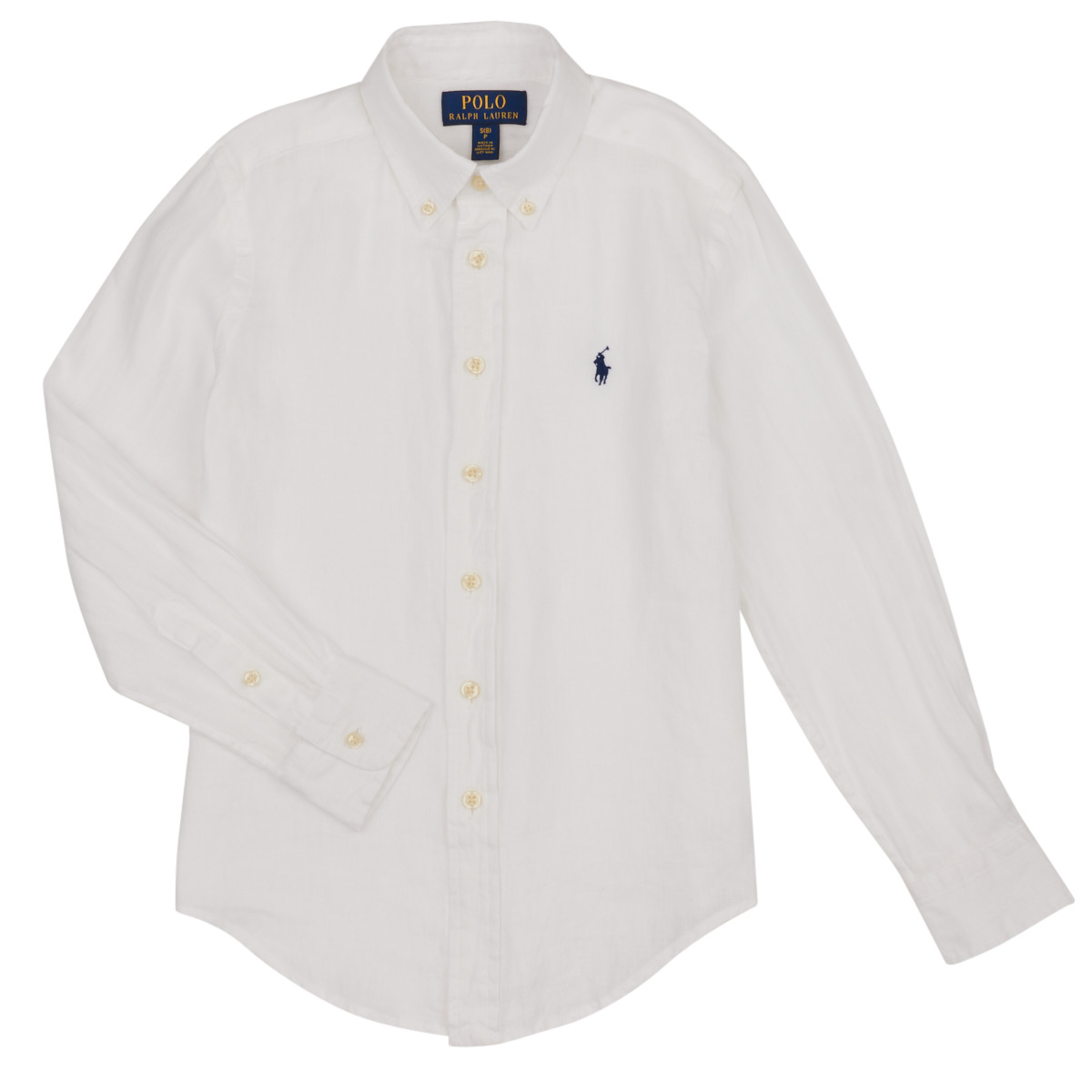 vaatteet Lapset Pitkähihainen paitapusero Polo Ralph Lauren CLBDPPC-SHIRTS-SPORT SHIRT Valkoinen