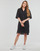 vaatteet Naiset Lyhyt mekko Karl Lagerfeld BRODERIE ANGLAISE SHIRTDRESS Musta