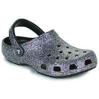 kengät Naiset Puukengät Crocs Classic Glitter Clog Musta / Glitter