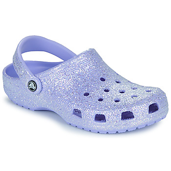 kengät Naiset Puukengät Crocs Classic Glitter Clog Violetti