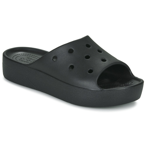 kengät Naiset Rantasandaalit Crocs Classic Platform Slide Musta