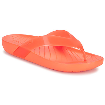 kengät Naiset Varvassandaalit Crocs Crocs Splash Glossy Flip Oranssi