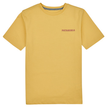 vaatteet Lapset Lyhythihainen t-paita Patagonia K's Regenerative Organic Certified Cotton Graphic T-Shirt Keltainen
