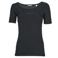 vaatteet Naiset Lyhythihainen t-paita Esprit tshirt sl Musta
