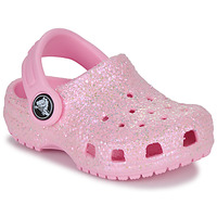 kengät Tytöt Puukengät Crocs Classic Glitter Clog T Vaaleanpunainen