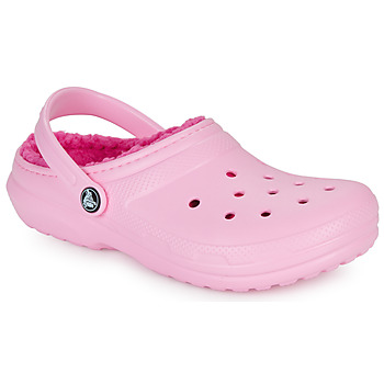 kengät Tytöt Puukengät Crocs Classic Lined Clog K Vaaleanpunainen
