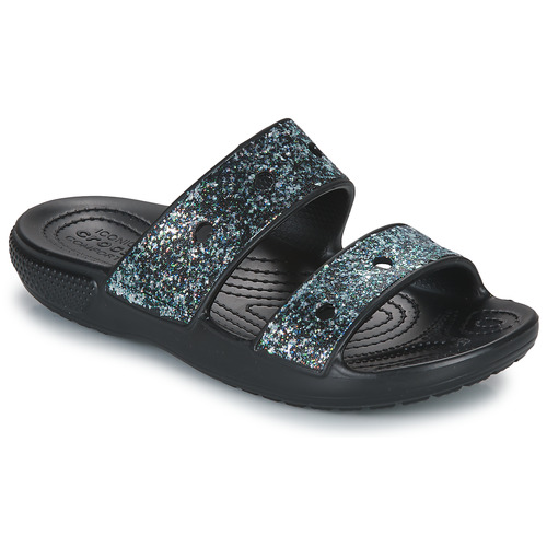 kengät Tytöt Sandaalit Crocs Classic Crocs Glitter Sandal K Musta