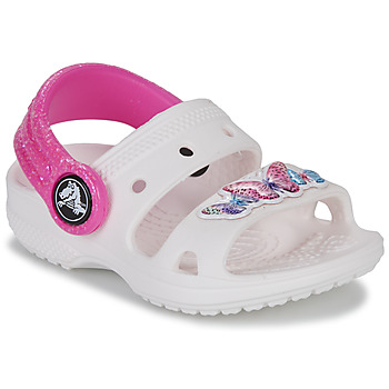 kengät Tytöt Sandaalit ja avokkaat Crocs Classic Embellished Sandal T Valkoinen / Violetti