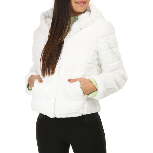 vaatteet Naiset Paksu takki La Modeuse 18528_P52419 Valkoinen