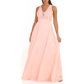 vaatteet Naiset Mekot La Modeuse 19436_P54620 Vaaleanpunainen