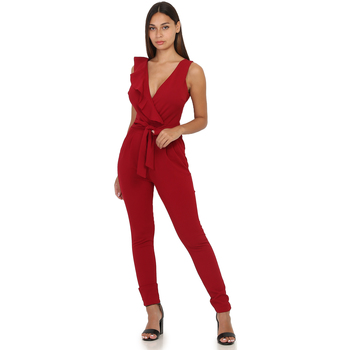 vaatteet Naiset Jumpsuits / Haalarit La Modeuse 22137_P48556 Punainen