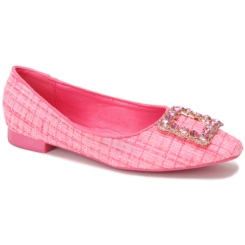 kengät Naiset Balleriinat La Modeuse 25380_P110107 Vaaleanpunainen