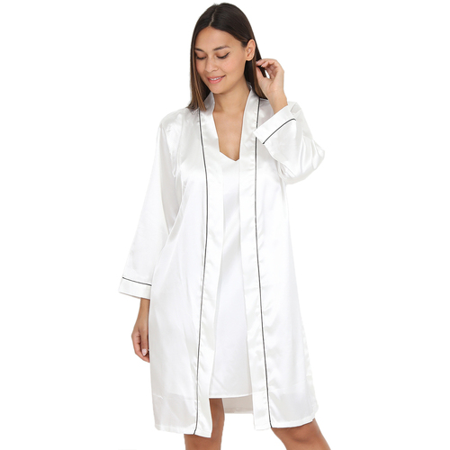 vaatteet Naiset pyjamat / yöpaidat La Modeuse 59011_P136066 Valkoinen