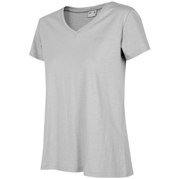 vaatteet Naiset Lyhythihainen t-paita 4F TSD352 Harmaa
