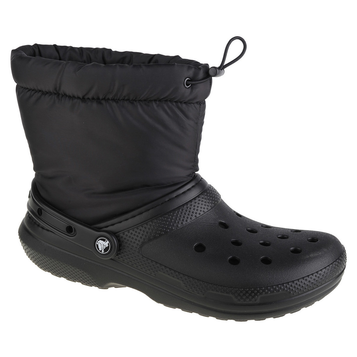 kengät Naiset Talvisaappaat Crocs Classic Lined Neo Puff Boot Musta