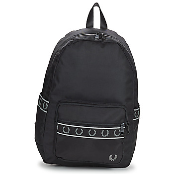 laukut Miehet Reput Fred Perry CONTRAST TAPE BACKPACK Musta