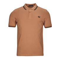 vaatteet Miehet Lyhythihainen poolopaita Fred Perry TWIN TIPPED FRED PERRY SHIRT Oranssi
