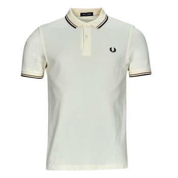 vaatteet Miehet Lyhythihainen poolopaita Fred Perry TWIN TIPPED FRED PERRY SHIRT Beige