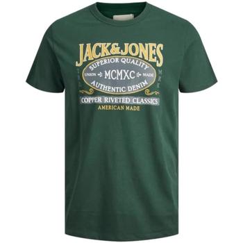 vaatteet Pojat Lyhythihainen t-paita Jack & Jones  Vihreä